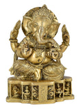 White Whale Brass Decor India Mangalkari Ganesha Statue Home Decor