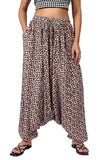 Whitewhale Mens Women Rayon Tiger Print Aladdin Loose Baggy Boho Hippie Harem Pants