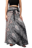 Whitewhale Printed Long Skirts for Women | 2-in-1 Boho Dress & Maxi Skirt for Bohemian Festivals, Vacation & Casual wear