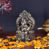 White Whale Superfine Lord Ganesha Brass Statue Hindu Religious Sitting Lord Ganesha  Sculpture Figurine Ideal for Gift & Home Decor