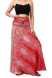 Whitewhale Printed Long Skirts for Women | 2-in-1 Boho Dress & Maxi Skirt for Bohemian Festivals, Vacation & Casual wear