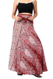 Whitewhale Printed Long Skirts for Women | 2-in-1 Boho Dress & Maxi Skirt for Bohemian Festivals, Vacation & Casual wear