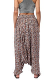 Whitewhale Mens Women Rayon Tiger Print Aladdin Loose Baggy Boho Hippie Harem Pants