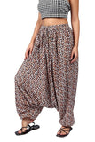 Whitewhale Mens Women Rayon Tiger Print Aladdin Loose Baggy Boho Hippie Harem Pants