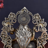 White Whale Superfine Antique Maa Saraswati Brass Statue Religious Goddess Sculpture Idol Home Décor