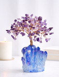 White Whale Tree Reiki Healing Crystal Gems Spiritual Feng Shui Vastu Table Décor