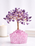 White Whale Tree Reiki Healing Crystal Gems Spiritual Feng Shui Vastu Table Décor