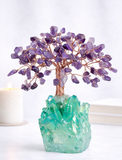 White Whale Tree Reiki Healing Crystal Gems Spiritual Feng Shui Vastu Table Décor