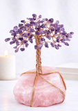 White Whale Tree Reiki Healing Crystal Gems Spiritual Feng Shui Vastu Table Décor