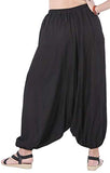 Whitewhale Men Women Rayon Baggy Hippie Boho Gypsy Aladdin Yoga Harem Pants