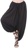 Whitewhale Men Women Rayon Baggy Hippie Boho Gypsy Aladdin Yoga Harem Pants