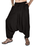 Whitewhale Men's Rayon Solid Harem Pants Yoga Trousers Hippie Pant