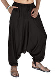 Whitewhale Men's Rayon Solid Harem Pants Yoga Trousers Hippie Pant