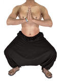 Whitewhale Men's Rayon Solid Harem Pants Yoga Trousers Hippie Pant