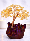 White Whale Tree Reiki Healing Crystal Gems Spiritual Feng Shui Vastu Table Décor