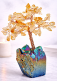 White Whale Tree Reiki Healing Crystal Gems Spiritual Feng Shui Vastu Table Décor