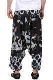 Whitewhale Men's Cotton Solid Harem Pants Yoga Trousers Hippie Pant