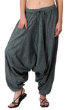 Whitewhale Mens Women Cotton Stripe Aladdin Loose Baggy Boho Hippie Harem Pants