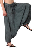Whitewhale Mens Women Cotton Stripe Aladdin Loose Baggy Boho Hippie Harem Pants