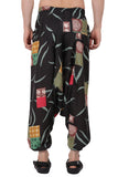Whitewhale Men's Cotton Solid Harem Pants Yoga Trousers Hippie Pant