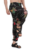 Whitewhale Men's Cotton Solid Harem Pants Yoga Trousers Hippie Pant