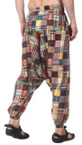 Whitewhale Mens Cotton Printed Harem Pants Pockets Yoga Trousers Hippie