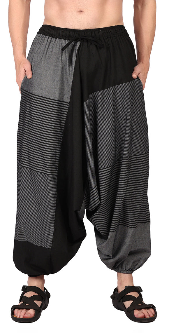 Whitewhale Men Women Cotton Summer Loose Baggy Hippie Boho Gypsy Harem Pants