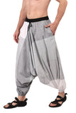 Whitewhale Men Women Cotton Summer Loose Baggy Hippie Boho Gypsy Harem Pants