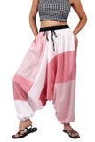 Whitewhale Men Women Cotton Summer Loose Baggy Hippie Boho Gypsy Harem Pants
