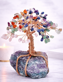 White Whale Tree Reiki Healing Crystal Gems Spiritual Feng Shui Vastu Table Décor