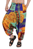 Whitewhale Men's Cotton Solid Harem Pants Yoga Trousers Hippie Pant