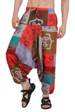 Whitewhale Men's Cotton Solid Harem Pants Yoga Trousers Hippie Pant