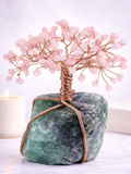 White Whale Tree Reiki Healing Crystal Gems Spiritual Feng Shui Vastu Table Décor