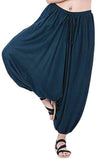 Whitewhale Men Women Rayon Baggy Hippie Boho Gypsy Aladdin Yoga Harem Pants