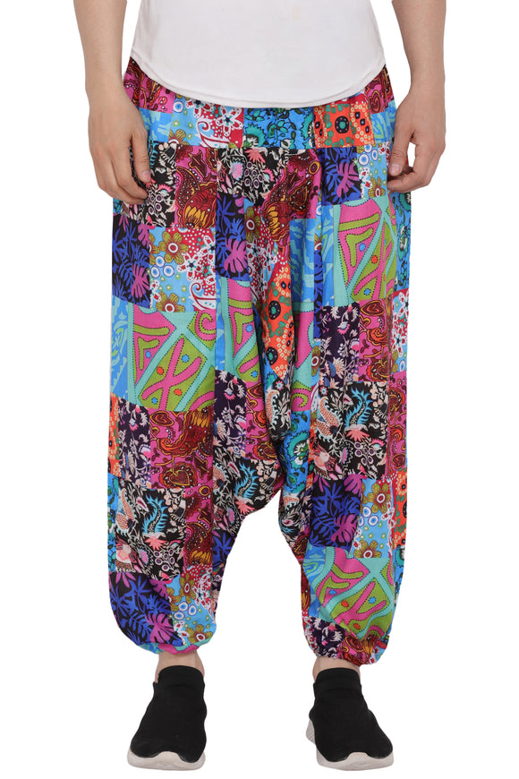 Whitewhale Men's Cotton Solid Harem Pants Yoga Trousers Hippie Pant