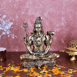 White Whale Superfine Brass Lord Shiva Statue Idol Home Decor Figurine