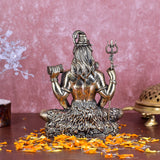 White Whale Superfine Brass Lord Shiva Statue Idol Home Decor Figurine