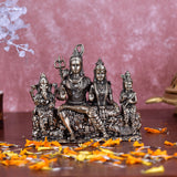 White Whale Superfine Brass Hindu God Shiv Parivar Bhagwan Shiv Parivar Idol Statue Murti