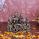 White Whale Superfine Brass Hindu God Shiv Parivar Bhagwan Shiv Parivar Idol Statue Murti