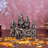 White Whale Superfine Brass Hindu God Shiv Parivar Bhagwan Shiv Parivar Idol Statue Murti