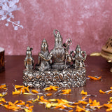 White Whale Superfine Brass Hindu God Shiv Parivar Bhagwan Shiv Parivar Idol Statue Murti