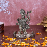 White Whale Superfine Lord Krishna Lifting Govardhan Mountain Brass (Standard, Golden)