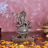 White Whale Superfine Lord Krishna Lifting Govardhan Mountain Brass (Standard, Golden)