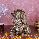 White Whale Superfine Lord Vishnu with Lakshmi Rest Upon Shesha Naag Brass Statue Religious Strength Sculpture Idol