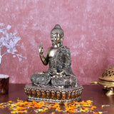 White Whale Superfine Brass Buddha Statue Blessing Murti for Home Decor Entrance Office Table Living Room Meditation Luck Gift Feng Shui