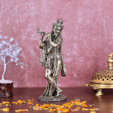White Whale Superfine Brass Hindu God Lord Krishna Bhagwan Lord Krishna Idol Statue Murti