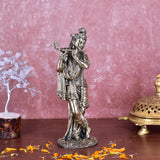 White Whale Superfine Brass Hindu God Lord Krishna Bhagwan Lord Krishna Idol Statue Murti