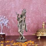 White Whale Superfine Brass Hindu God Lord Krishna Bhagwan Lord Krishna Idol Statue Murti