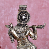 White Whale Superfine Brass Hindu God Lord Krishna Bhagwan Lord Krishna Idol Statue Murti