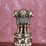 White Whale Superfine Ashoka Stambh Ashoka Pillar Idol Ashoka Pillar Statue Showpiece for Car Dashboard Home Decor Advocate Table Showpiece Corporate Gifting